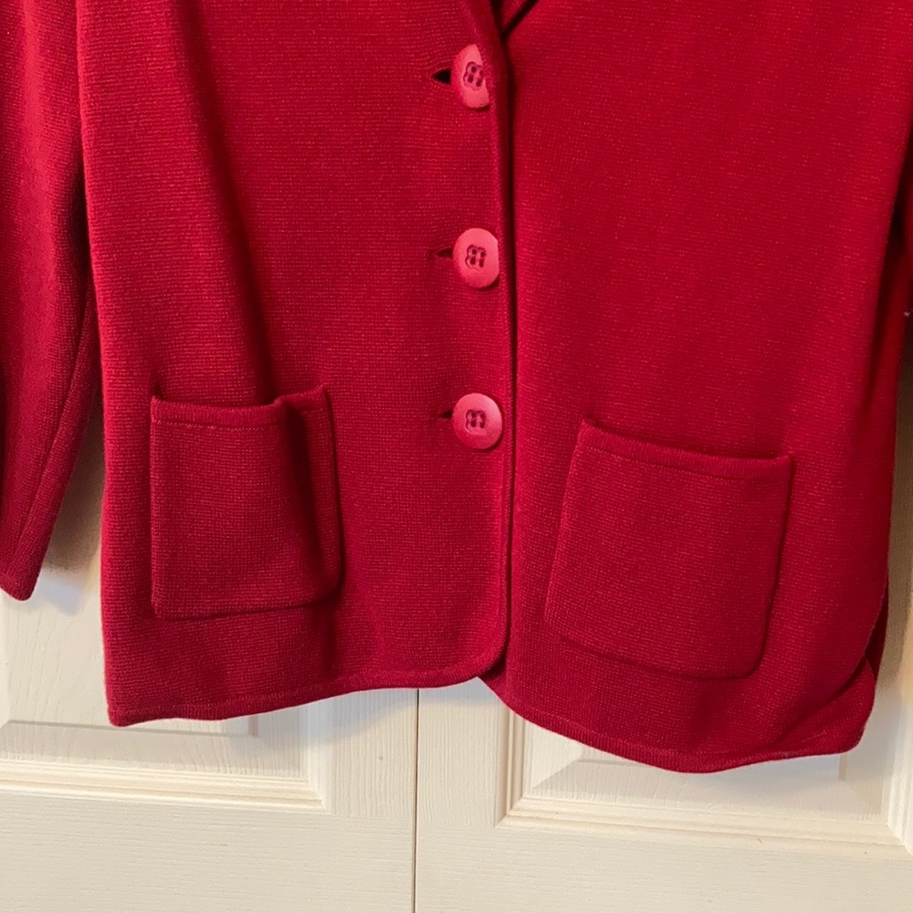 Red button down cardigan/jacket - Picture 4 of 5